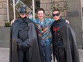 Batman, ich und ein netter Gehilfe ;-) (Movie Park, Bottrop-Kichhellen, 2005)