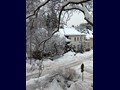 Winterwunderland einer Straße
